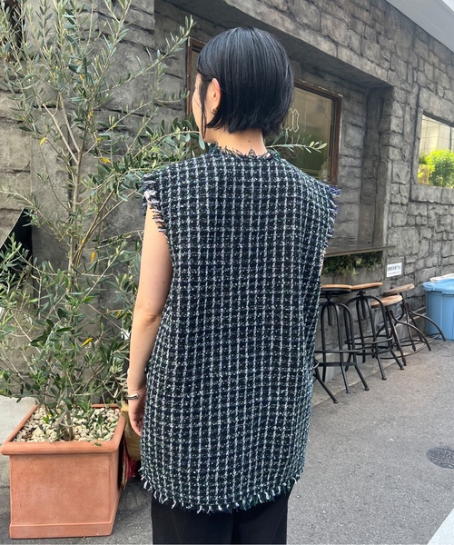 「Chez toi」 ベスト FREE レッド レディース_画像9