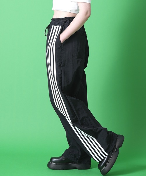 「ankoROCK」 「addup」イージーパンツ ONESIZE ブラック×ホワイト メンズの画像