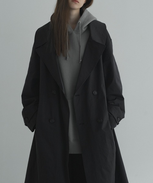 「remer」 トレンチコート MEDIUM ブラック メンズ