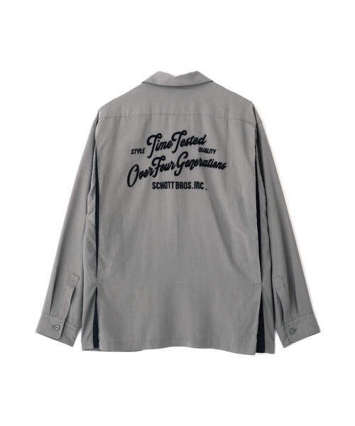 「schott」 長袖シャツ X-LARGE グレー メンズの画像