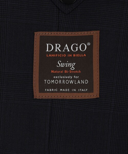 ジャケット テーラードジャケット Super130'sウール シングルブレステッド2Bジャケット DRAGO SWING メンズの画像
