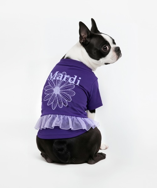 Mardi Mercredi（マルディメクルディ） 犬 服 PET TSHIRT FLOWERMARDI