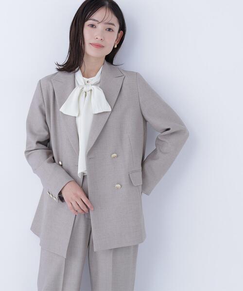 【美品】NATURAL BEAUTY BASIC ジャケット　ベージュ　M NATURAL BEAUTY BASIC（ナチュラルビューティーベーシック
