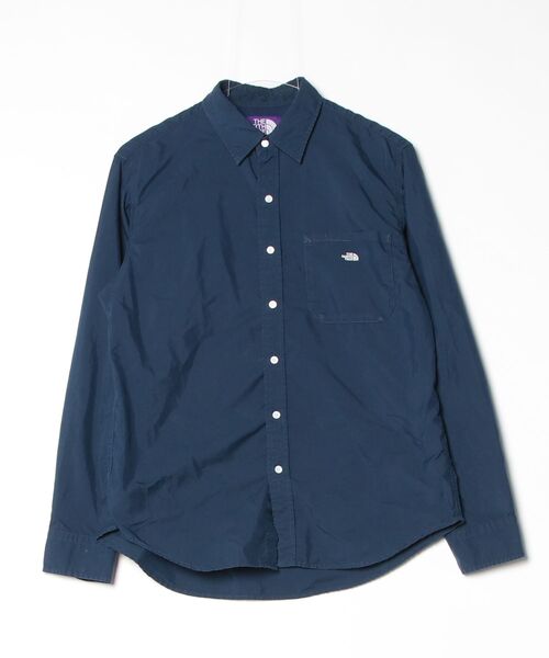 THE NORTH FACE PURPLE LABEL 「THE LABEL」 長袖シャツ S ブルー 