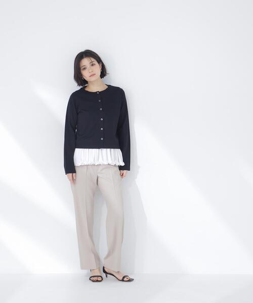 「NATURAL BEAUTY BASIC」 カーディガン FREE ピンク レディース_画像3
