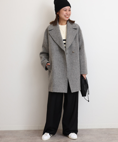 「JOURNAL STANDARD relume」 テーラードジャケット FREE 暗灰色薄墨色 レディース