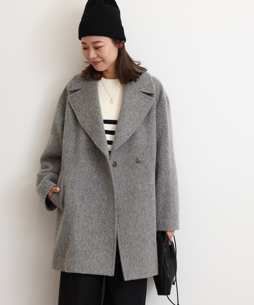「JOURNAL STANDARD relume」 テーラードジャケット FREE 暗灰色薄墨色 レディース