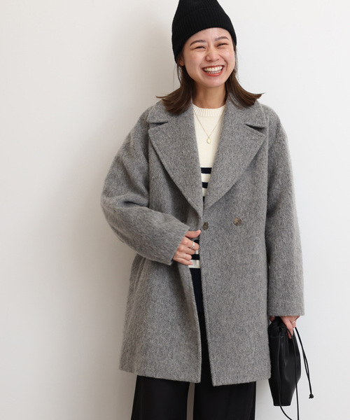「JOURNAL STANDARD relume」 テーラードジャケット FREE 暗灰色薄墨色 レディース