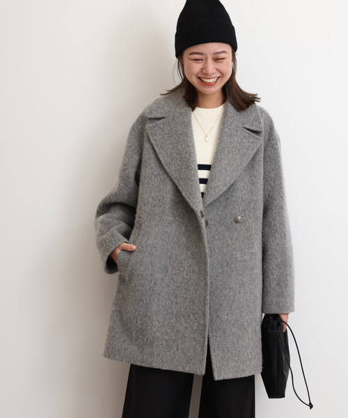 「JOURNAL STANDARD relume」 テーラードジャケット FREE 暗灰色薄墨色 レディース