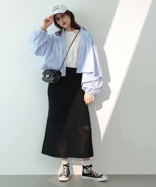 「saloon」 長袖シャツ FREE ピンク レディース_画像7