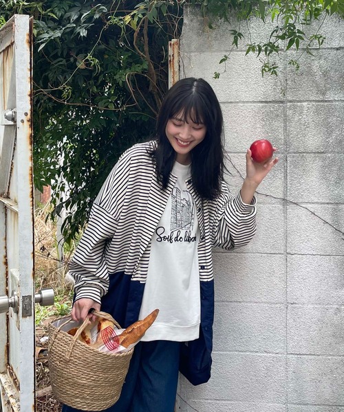 「AS KNOW AS plus」 カーディガン FREE グレー レディース_画像7