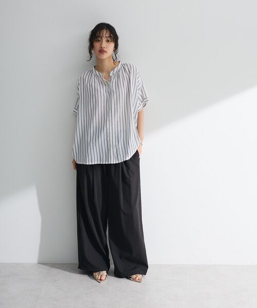 「Green Parks」 「chocol raffine robe」半袖ブラウス FREE ホワイト レディース_画像3