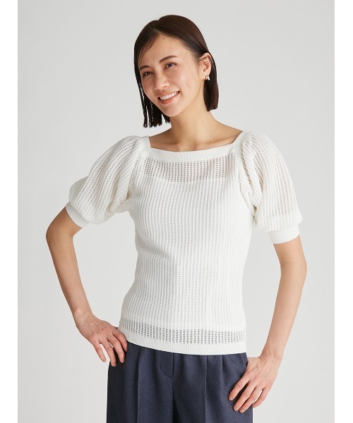 「CELFORD」 半袖ニット ONE SIZE ピンク レディース_画像7