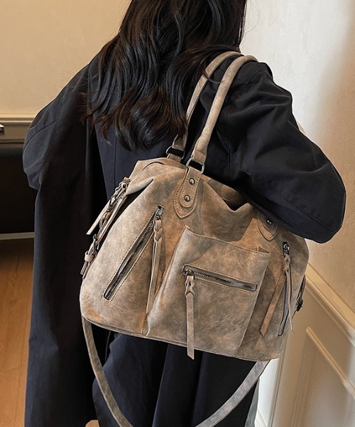 LACーVERT ショルダーバッグ バッグ 2WAYヴィンテージ風バッグ／A4収納
