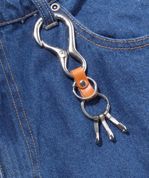 Dickies（ディッキーズ） キーホルダー 本革 ダルマカラビナ