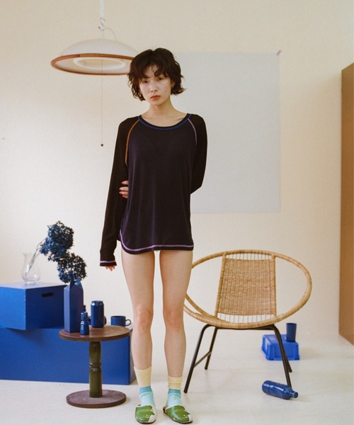 「PAMM」 長袖カットソー フリー イエロー レディース_画像3