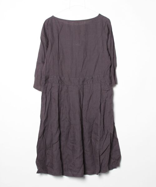 「fog linen work」 7分袖ワンピース - グレー レディース_画像2