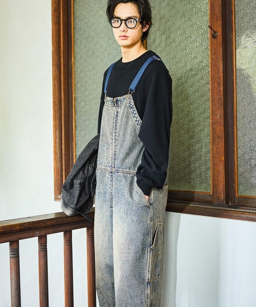 Carhartt（カーハート） オーバーオール W34xL30 ブラウン メンズ