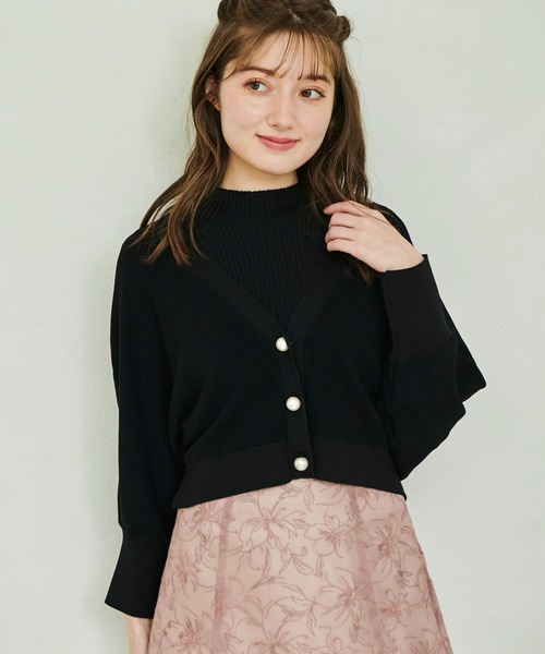 「NOELA」 ニットアンサンブル フリー ピンク レディース_画像2