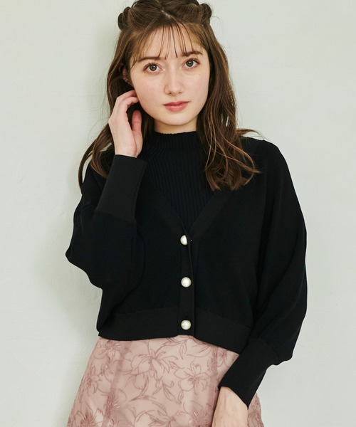 「NOELA」 ニットアンサンブル フリー ピンク レディース_画像3