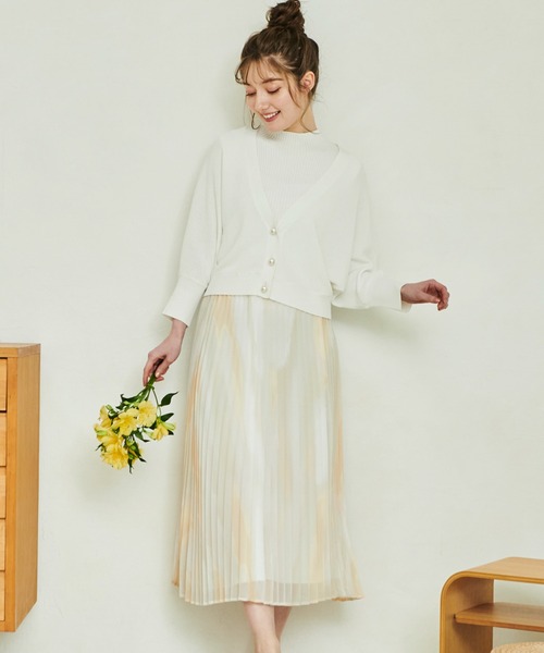 「NOELA」 ニットアンサンブル フリー ピンク レディース_画像8