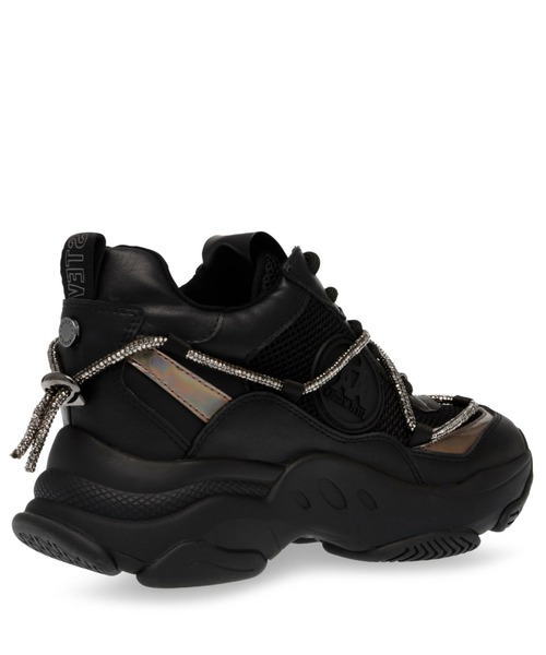 「STEVE MADDEN」 ローカットスニーカー 7 ブラック レディース_画像3