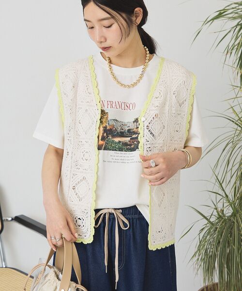 AMERICAN HOLIC（アメリカンホリック） ベスト ジレ 夏 クロシェ風