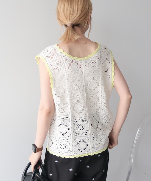 AMERICAN HOLIC（アメリカンホリック） ベスト ジレ 夏 クロシェ風