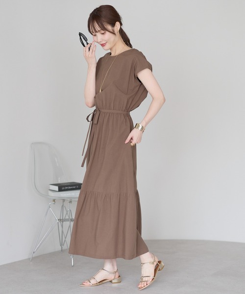 「PREFERIR」 ノースリーブワンピース X-LARGE ブルー レディース_画像3