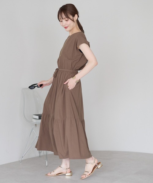 「PREFERIR」 ノースリーブワンピース X-LARGE ブルー レディース_画像5
