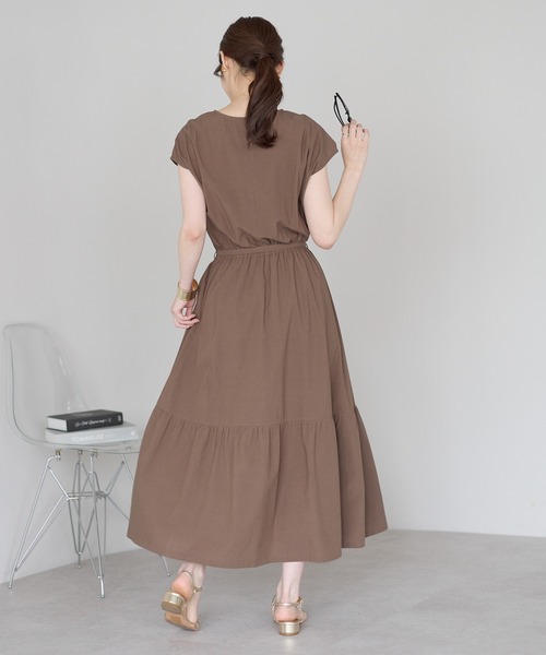 「PREFERIR」 ノースリーブワンピース X-LARGE ブルー レディース_画像7