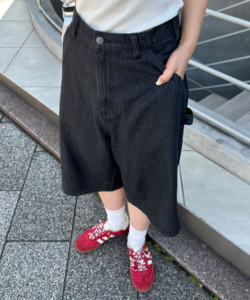 CIAOPANIC（チャオパニック） デニムハーフパンツ MEDIUM ブラウン 