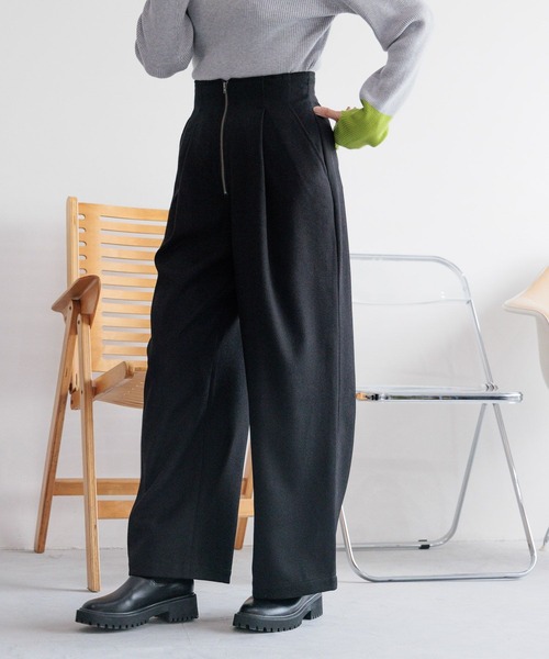 「LEPSIM」 パンツ LARGE ブラック レディース_画像4