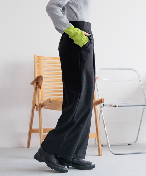 「LEPSIM」 パンツ LARGE ブラック レディース_画像5
