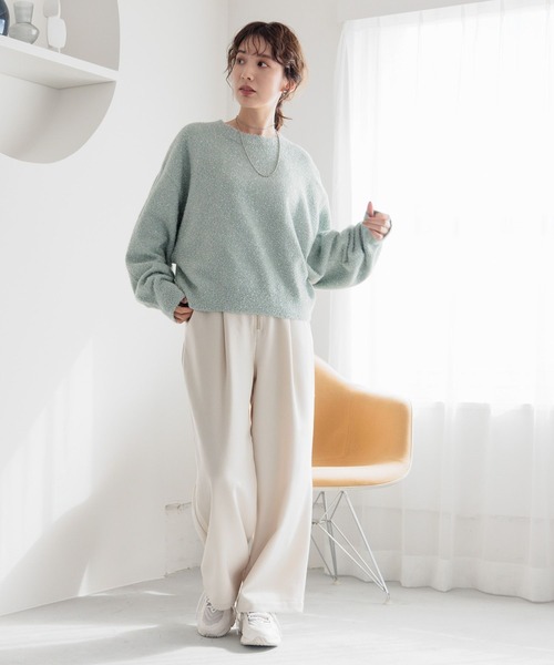 「LEPSIM」 パンツ LARGE ブラック レディース_画像8