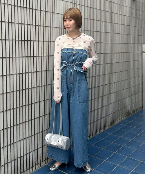 「CIAOPANIC」 デニムパンツ X-SMALL インディゴブルー レディース_画像6