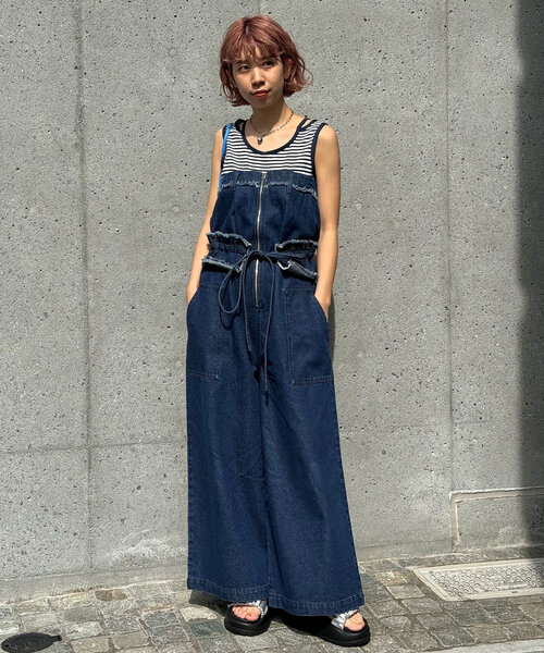 「CIAOPANIC」 デニムパンツ X-SMALL インディゴブルー レディース_画像9