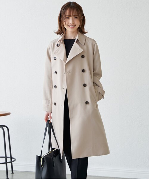 「IKKA LOUNGE」 トレンチコート M ベージュ レディース_画像2