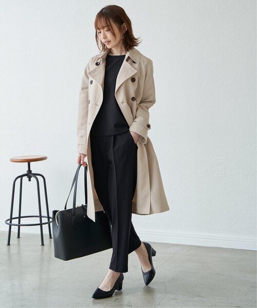 「IKKA LOUNGE」 トレンチコート M ベージュ レディース_画像5