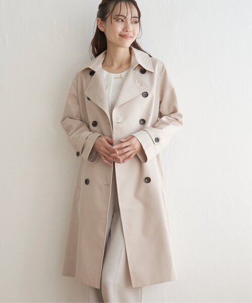 「IKKA LOUNGE」 トレンチコート M ベージュ レディース_画像8