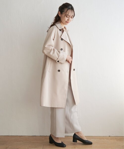 「IKKA LOUNGE」 トレンチコート M ベージュ レディース_画像9