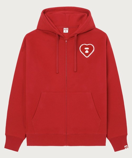 APEE パーカー CHENILLE EMBROIDERY ZIP UP HOODIE レディース 