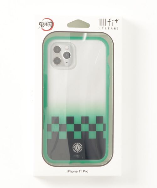 【未使用品】新品★鬼滅の刃★謎解き★緑色★スマホケース BANDAI（バンダイ） スマホケース 鬼滅の刃/IIIIfi+ CLEAR iPhone