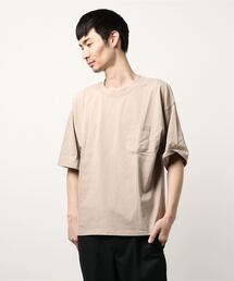 STYLEBLOCK tシャツ ビッグシルエット胸ポケット付きカラーT
