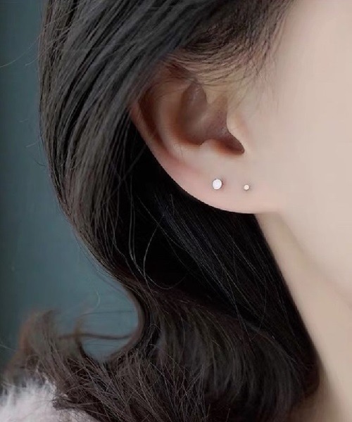 Ritomo De Ricco ピアス スターリングシルバーシンプル