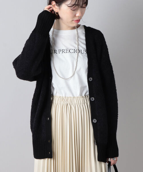 NOLLEY&#39;S - NOLLEY&#39;S ♡ ノーリーズ　カーディガン　フェザーヤーンVネック　タグ付き NOLLEY'S カーディガン ◇【WEB限定】フェザーヤーンVネック