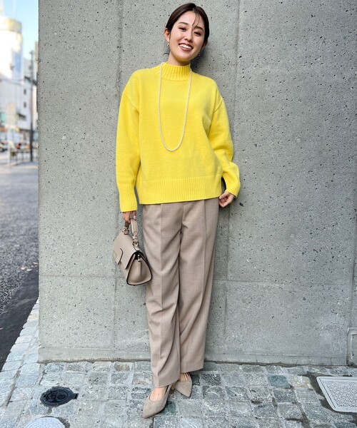NOLLEY&#39;S sophi - 【新品、未使用】カシミヤ混ハイネックプルオーバーニット NOLLEY'S Sophi ニット MUSICカシミヤ混ハイネックプルオーバー