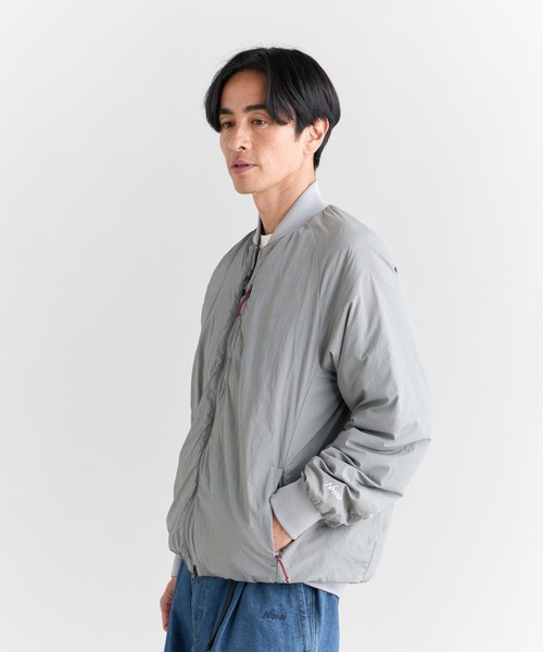 ナンガ ダウンジャケット アウター ブルゾン アウトドア グレー XL NANGA（ナンガ） ダウンジャケット ダウン SOFT DOWN VARSITY BLOUSON