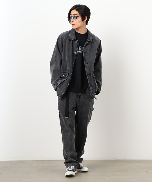 PARICI DENIM デニムカバーオール　ダークブルー デニムジャケット 90's 濃紺デニム カバーオール デニムジャケット トリプル