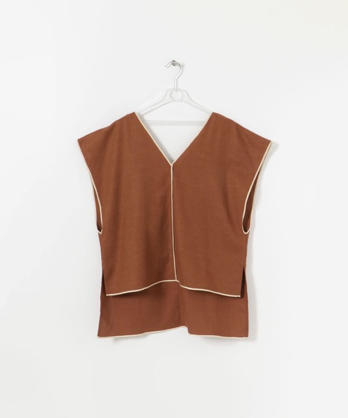 ベスト ジレ PIPING VEST レディース